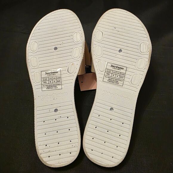 BRAND NEW JUICY  COUTURE YAEL BOWNOT PEARL RHINESTONE SLIDER R3 - Picture 8 of 13